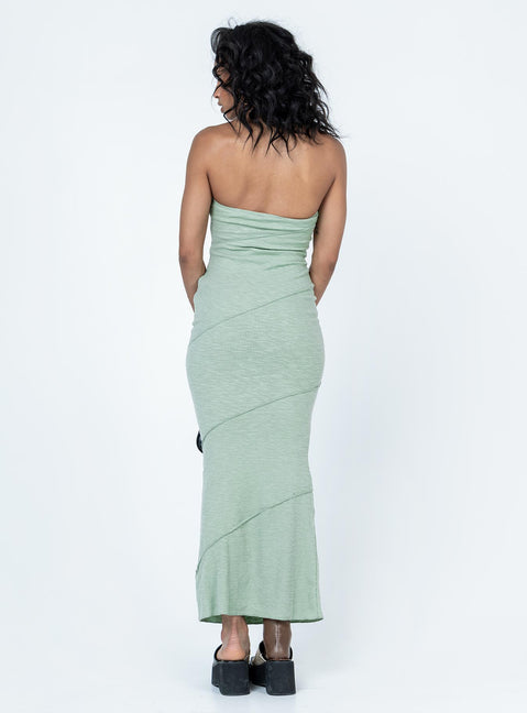 product Princess Polly High Neck  Oscar Midi Dress Sage Green