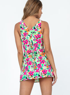 product Princess Polly Crew Neck  Ziya Mini Dress Floral Multi