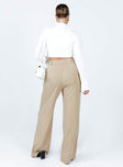 Princess Polly high-rise  Archer Pants Taupe