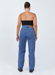 Princess Polly Mid Rise  Theore High Waisted Mom Jean Mid Wash Denim