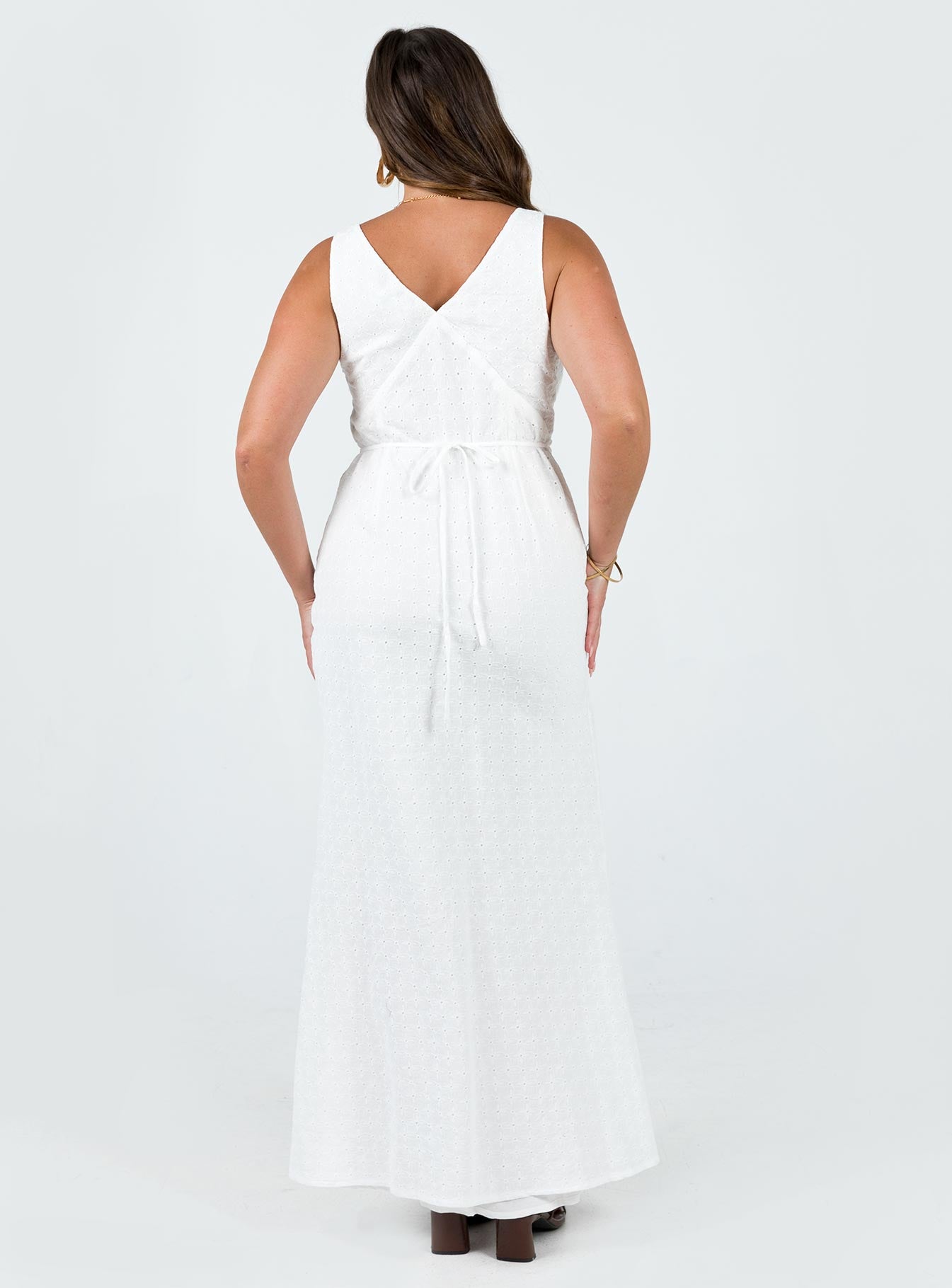 product Princess Polly High Neck  Nellie Maxi Dress White