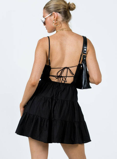 product Princess Polly High Neck  Ceara Mini Dress Black