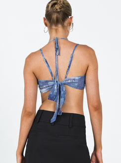 product Princess Polly Sleeveless Scoop Neck  Menzel Top Blue