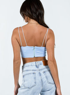 product Princess Polly Sleeveless Square Neck  Bamba Top Blue