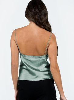 product Princess Polly Sleeveless Asymmetric Neckline  Keegan Top Teal