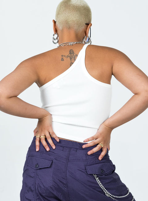 back view of model wearing Princess Polly Kamilla Top White 