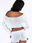 Jora Sweater White Princess Polly  Cropped 