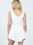 Princess Polly Sweetheart Neckline  Scarlett Mini Dress White