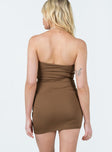 product Princess Polly Asymmetric Neckline  Henriette Mini Dress Brown