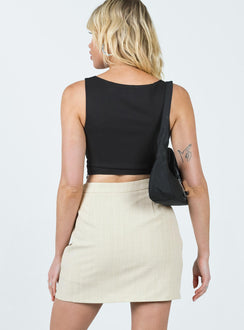 product Ravyn Skort Beige Pinstripe Princess Polly  Mini Skirts 