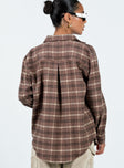 Jacket Plaid print Classic collar Button fastening at front Single button cuff