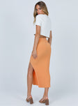 Tanna Midi Skirt Orange