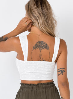 product Princess Polly Sleeveless High Neck  The Ini Crop Top White