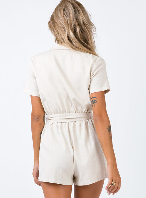 Turin Romper Beige