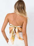 Gemini Satin Scarf Peach