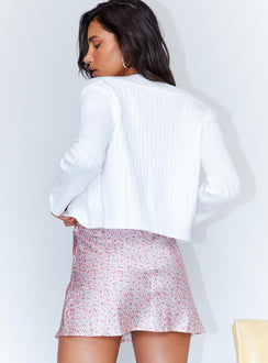 back view of model wearing Princess Polly Edge Of Paradise Mini Skirt 