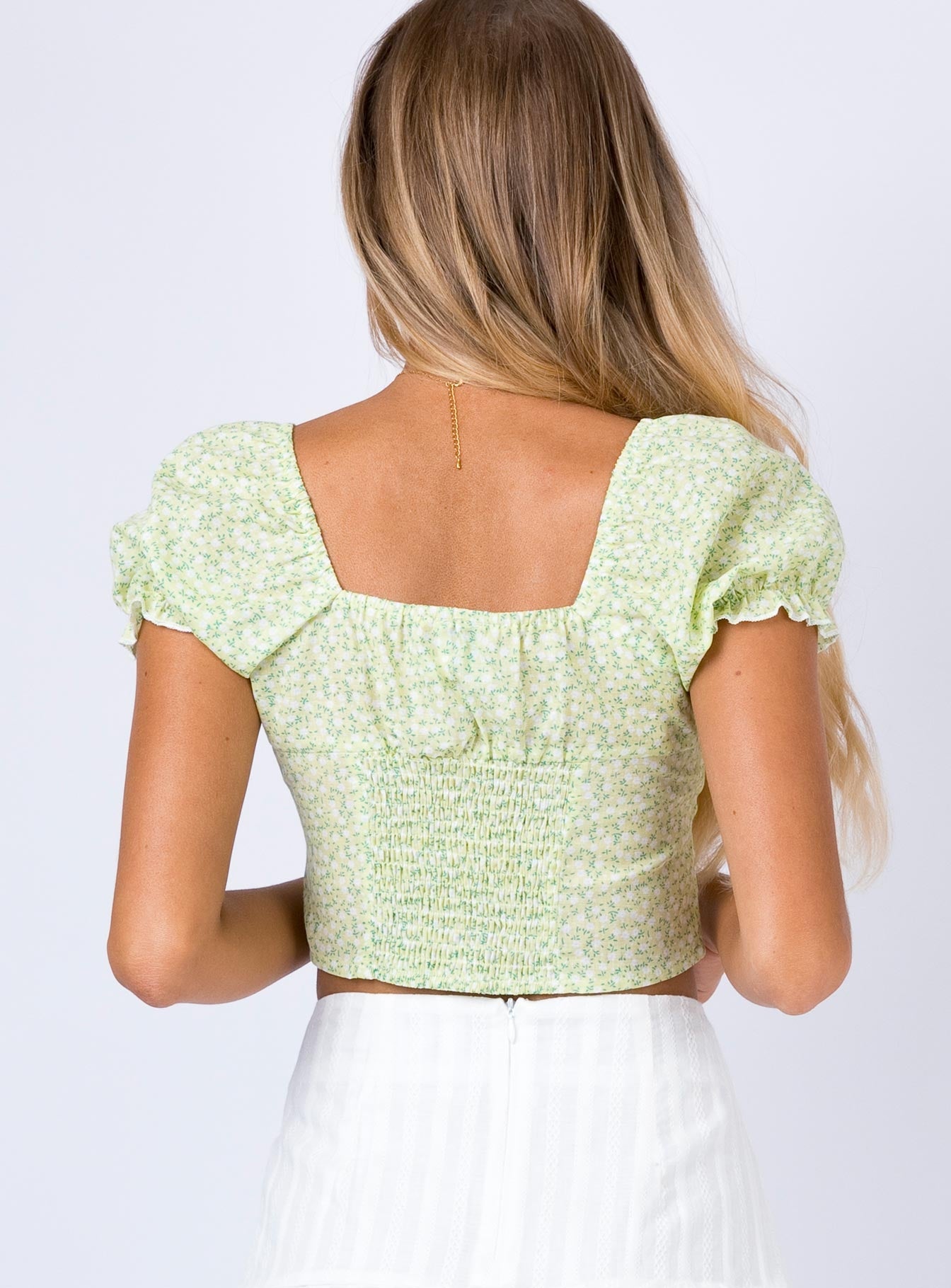 product Princess Polly Short Sleeves Cowl  Laguna Top Green