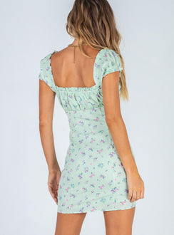 product Princess Polly Crew Neck  Elodie Mini Dress Green