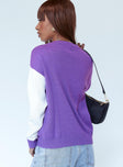 Olessia Sweater White / Purple