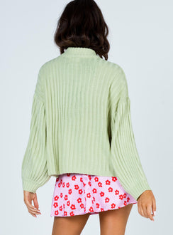 Innerbloom Oversized Sweater Lime Green