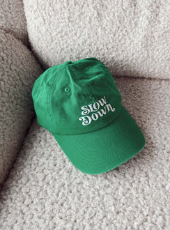Slow Down Dad Cap Green
