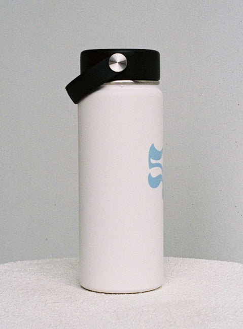 Water bottle Stainless steel design  BPA free Graphic print  Handle lid  Holds 550mL