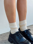 Crew socks Ribbed cuff