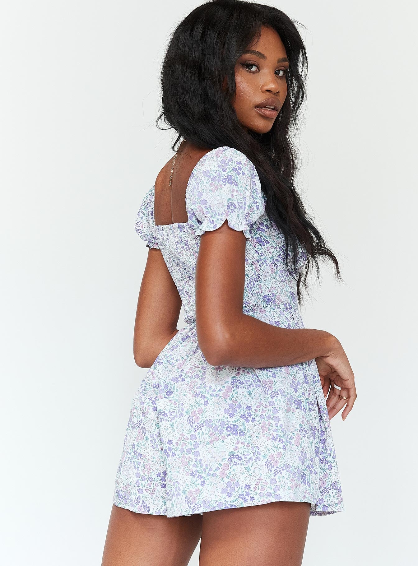 Sabrina Romper Blue Floral