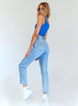 Princess Polly Mid Rise  Albany Denim Jeans