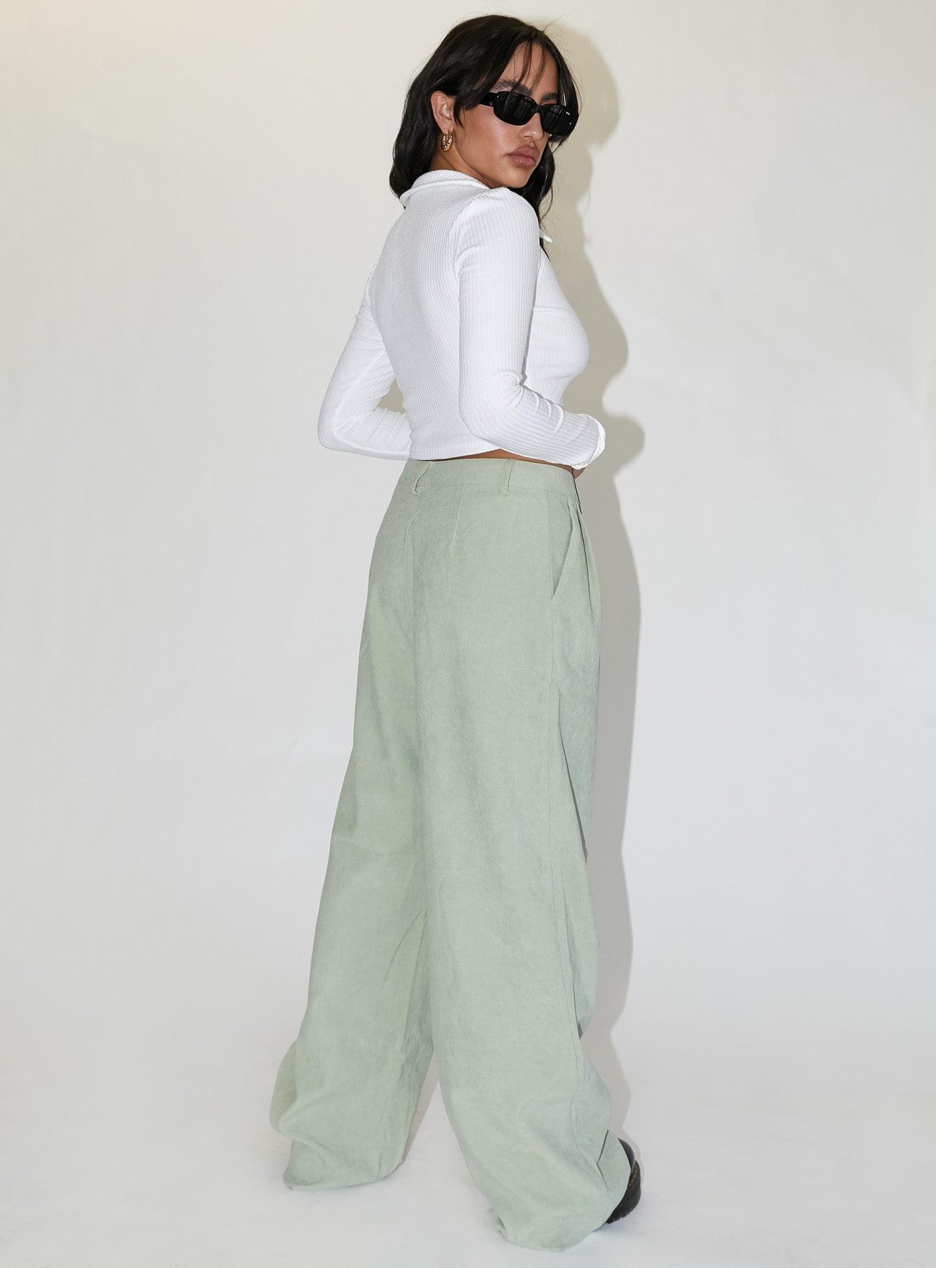 product Princess Polly High Waisted Pants High Waisted Pants  Alicja Pants Green