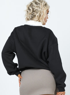 Temptation Crewneck Sweatshirt Black