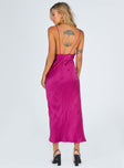 product Princess Polly Cowl Neck  Walk The Line Midi Dress Magenta