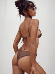 The Delilah Bikini Set Brown