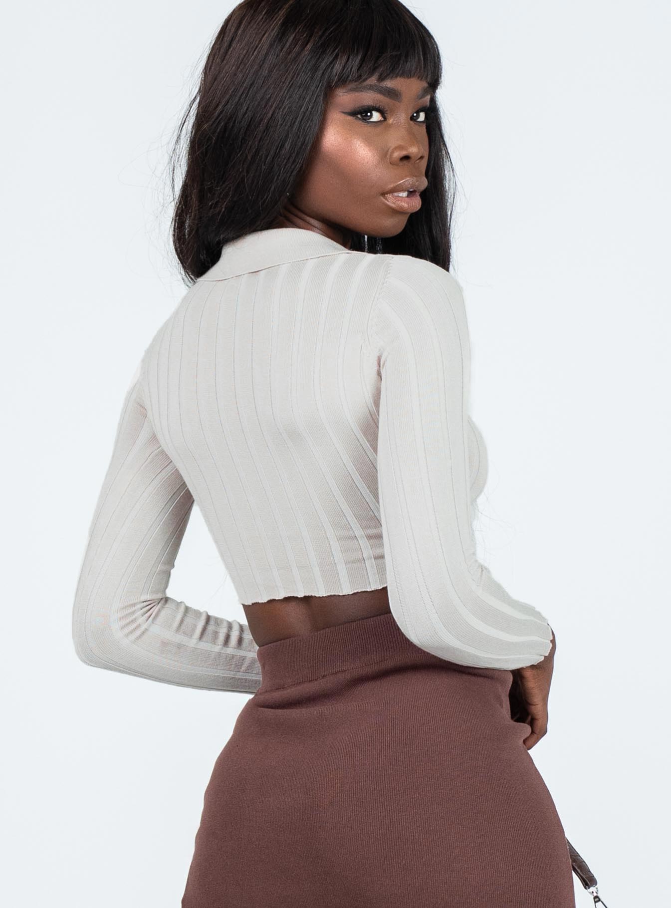 product Princess Polly Full Sleeves Square Neck  Gemma Top Beige