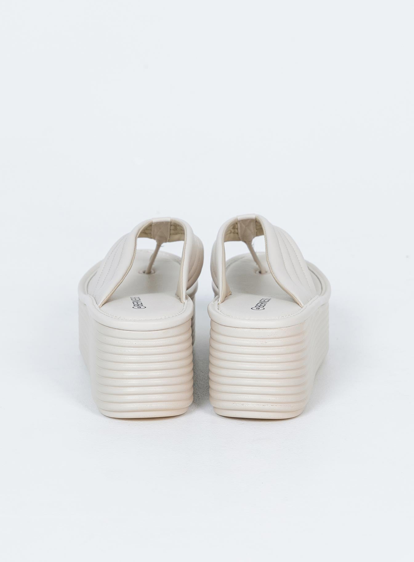 Lola Platform Sandals Beige