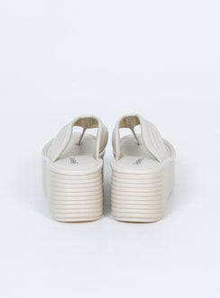Lola Platform Sandals Beige