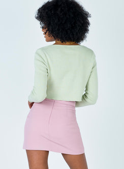 back view of model wearing Princess Polly Kian Mini Skirt 