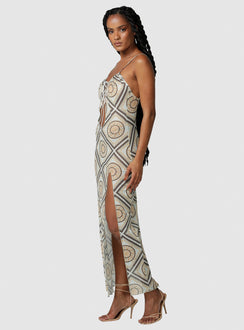 product Princess Polly Crew Neck  Jagger & Stone The Paris Maxi Dress Multi