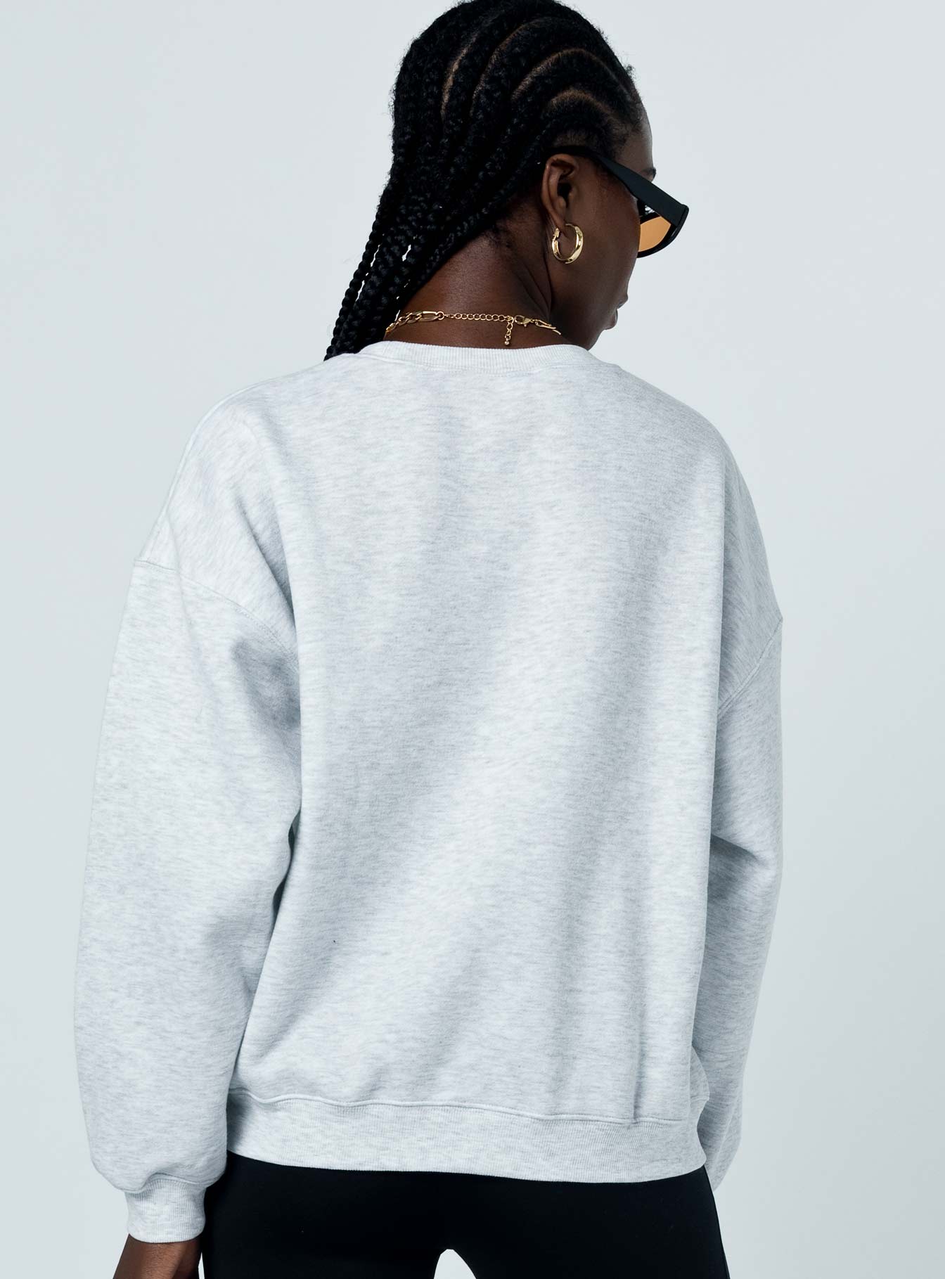 Charlotte Crewneck Sweatshirt Cherub Grey