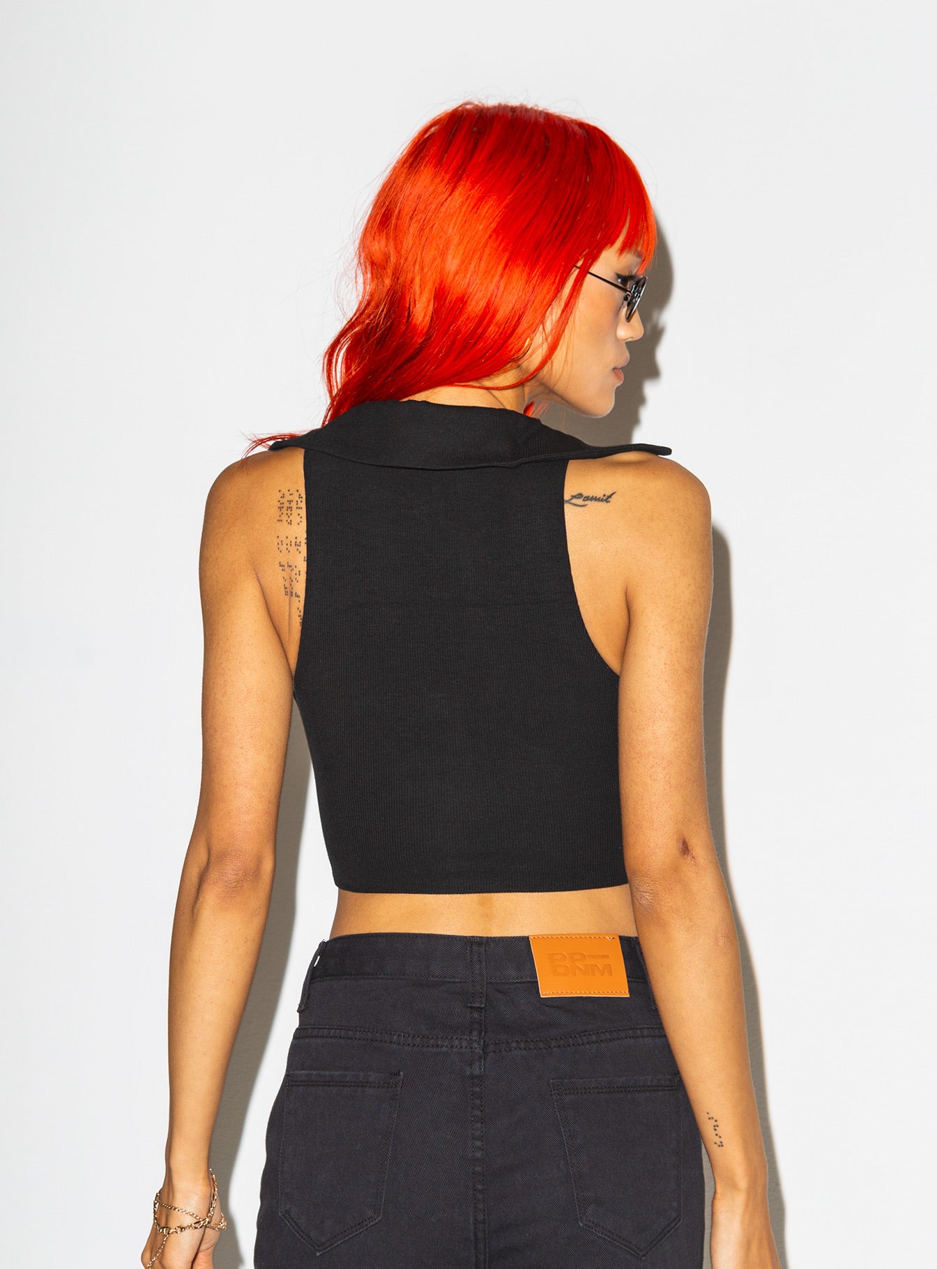 product Princess Polly Sleeveless High Neck  Dain Top Black