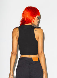 product Princess Polly Sleeveless High Neck  Dain Top Black