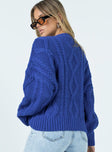 product Anaya Oversized Sweater Monday Blues Princess Polly  