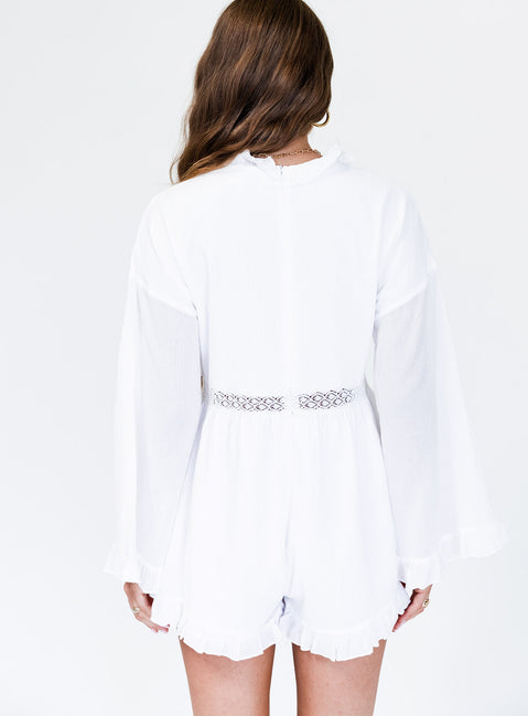 One Kiss Romper White