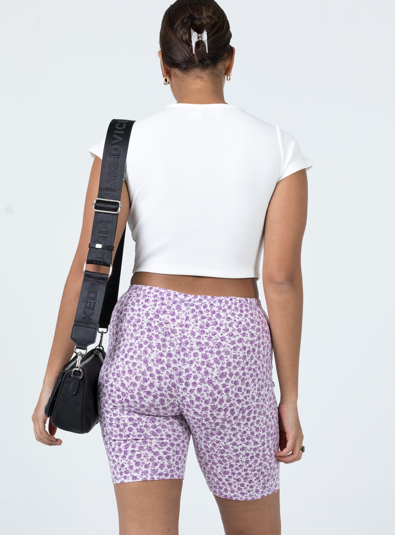 Motel Cycle Short Ditsy Rose Lilac