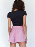 Sarah Lurex Shorts Pink