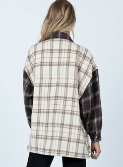 product Princess Polly Short Sleeves High Neck  Myley Shirt Brown