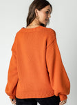 Harmony Oversized Sweater Orange