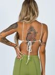 back view of model wearing Princess Polly Avoca Top White 