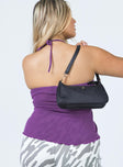 back view of model wearing Princess Polly Gabriel Top Purple 