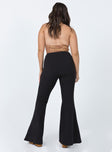 back view of model wearing Princess Polly Carolina Pants Black 